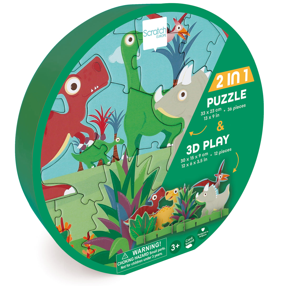 Puzzle 6 Dinosaures 30PCS