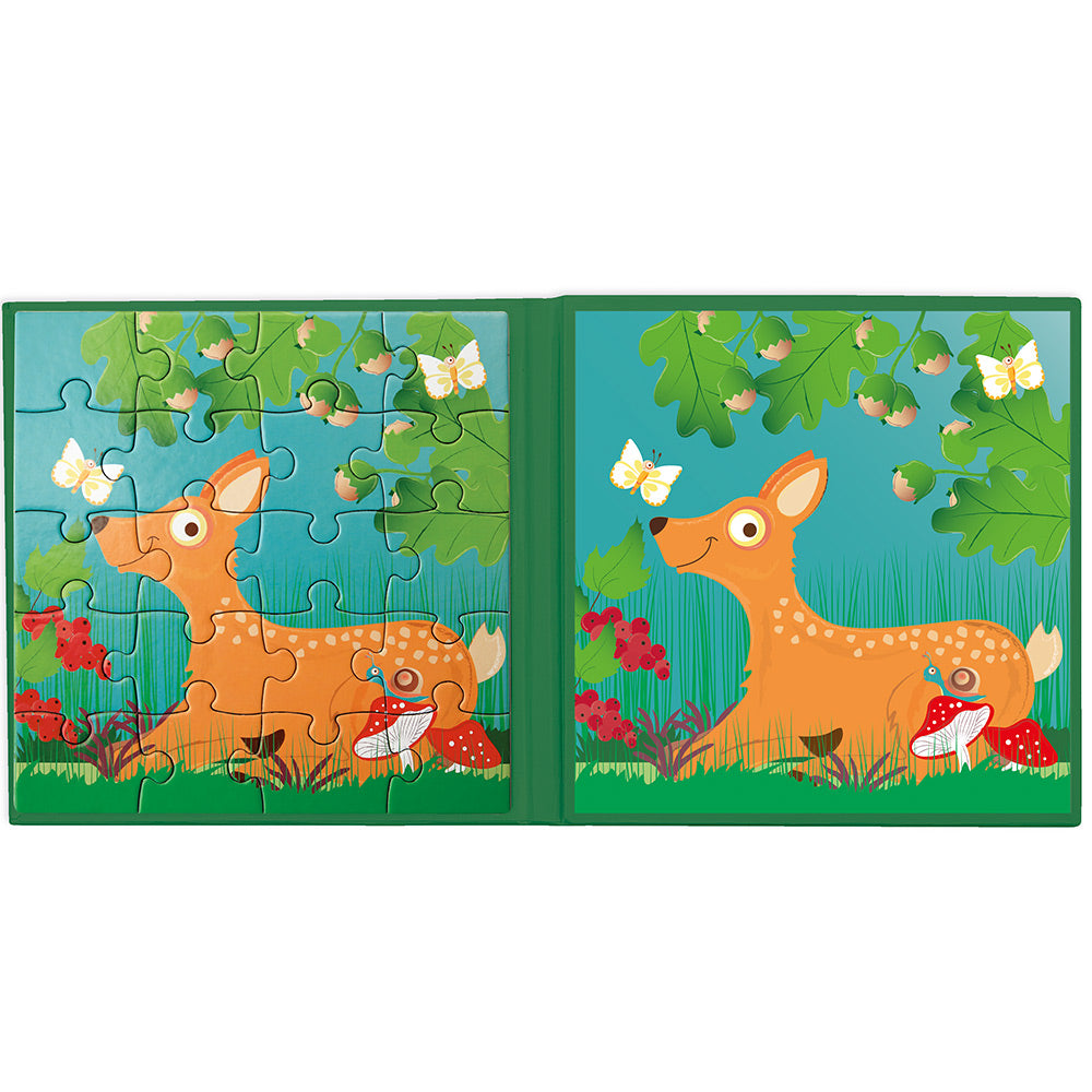 Scratch - Magnetic Puzzle Book To Go - Forest – Dam Toys B2C