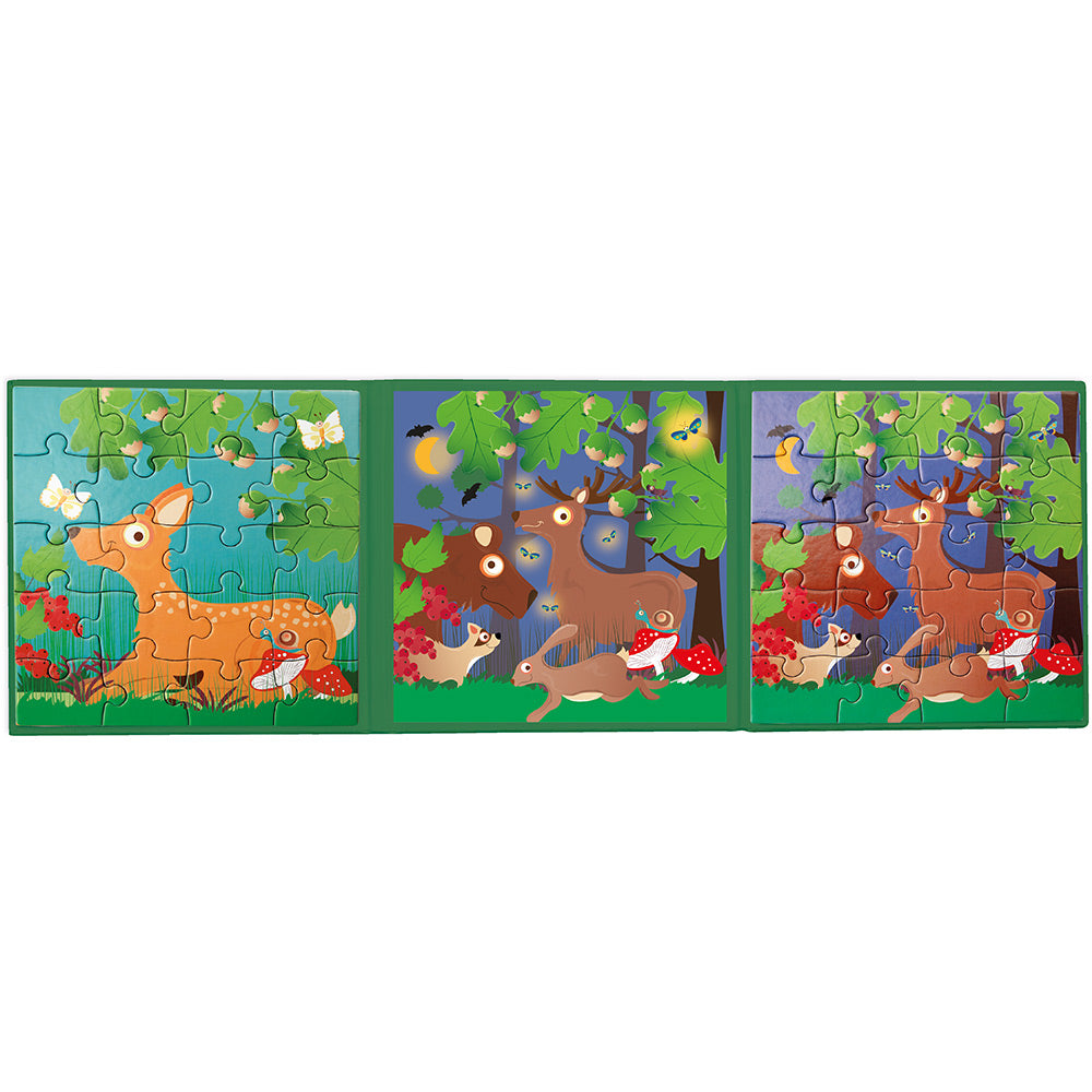 Scratch - Magnetic Puzzle Book To Go - Forest – Dam Toys B2C
