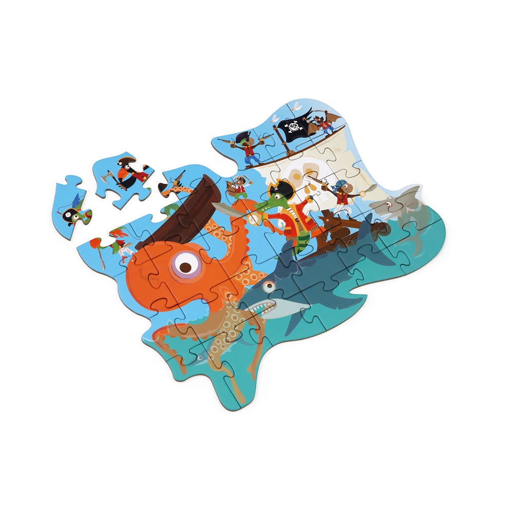 Scratch - Contour Puzzle - Pirate – Dam Toys B2C