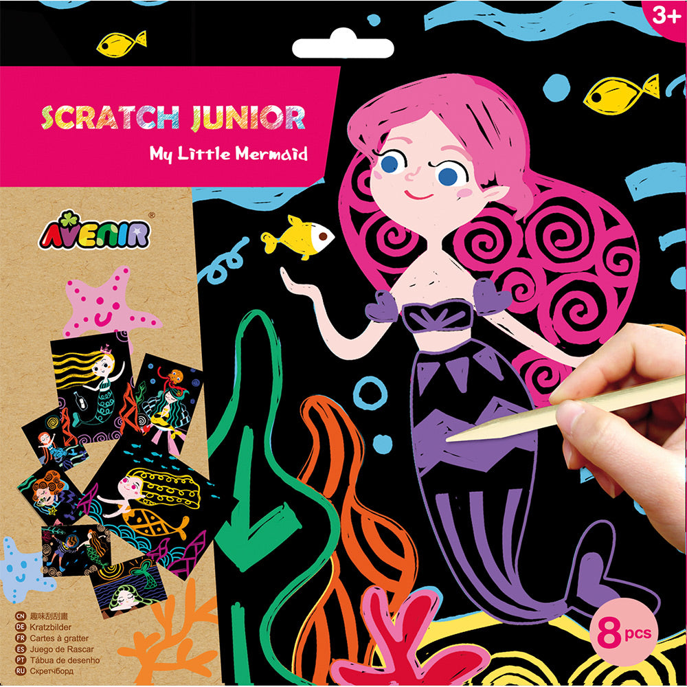 Avenir - Scratch Art - 4 Magic Animals – Dam Toys B2C
