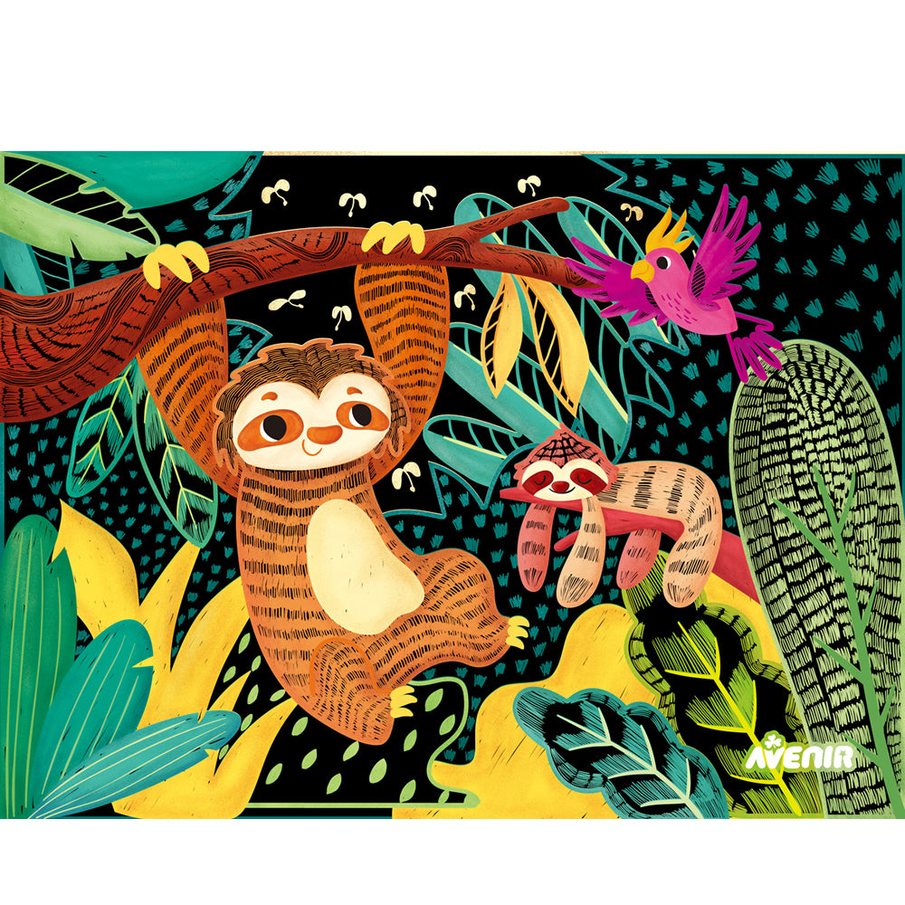 Avenir - Art Fuzzy Sticks - Sloths – Dam Toys B2C